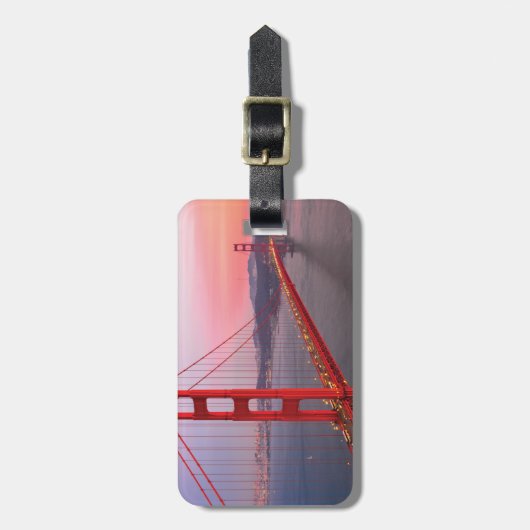 Golden gate bridge gooit kussen bagagelabel (Voorkant verticaal)