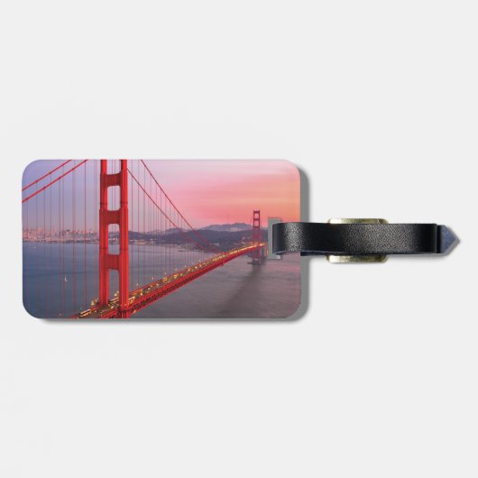 Golden gate bridge gooit kussen bagagelabel (Achterkant horizontaal)