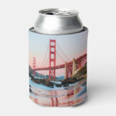 Golden gate bridge gooit kussen blikjeskoeler (Blikje Voorkant)