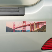 Golden gate bridge gooit kussen bumpersticker (Op auto)