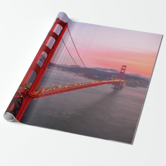 Golden gate bridge gooit kussen cadeaupapier (Uitgerold)