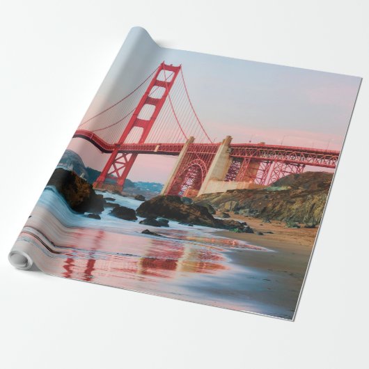 Golden gate bridge gooit kussen cadeaupapier (Uitgerold)