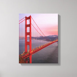 Golden gate bridge gooit kussen canvas afdruk