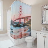 Golden gate bridge gooit kussen douchegordijn (In situ)