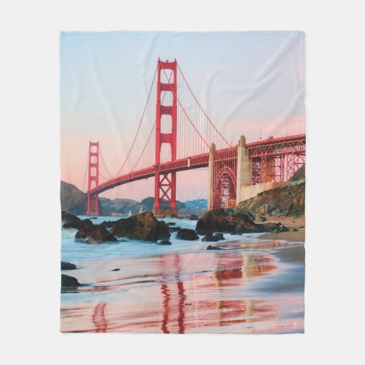 Golden gate bridge gooit kussen fleece deken (Voorkant)