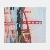Golden gate bridge gooit kussen fleece deken (Voorkant (Horizontaal))