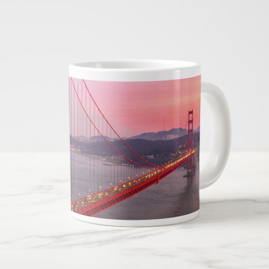 Golden gate bridge gooit kussen grote koffiekop (Voorkant rechts)