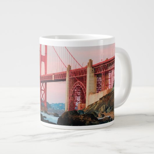 Golden gate bridge gooit kussen grote koffiekop (Voorkant rechts)