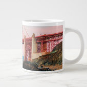 Golden gate bridge gooit kussen grote koffiekop (Rechts)