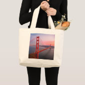 Golden gate bridge gooit kussen grote tote bag (Voorkant (product))