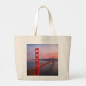 Golden gate bridge gooit kussen grote tote bag (Achterkant)