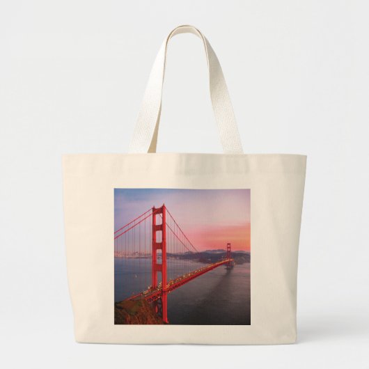 Golden gate bridge gooit kussen grote tote bag (Voorkant)