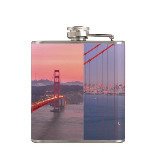 Golden gate bridge gooit kussen heupfles (Achterkant)