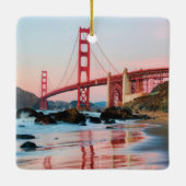 Golden gate bridge gooit kussen keramisch ornament (Achterkant)