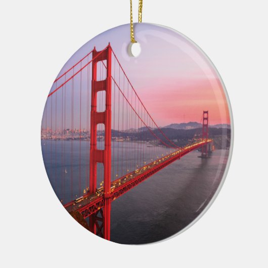 Golden gate bridge gooit kussen keramisch ornament (Links)