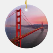 Golden gate bridge gooit kussen keramisch ornament (Achterkant)