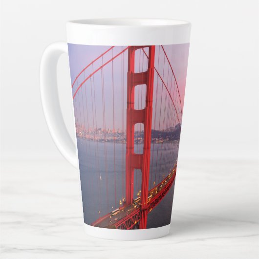 Golden gate bridge gooit kussen latte mok (Linkerhoek)
