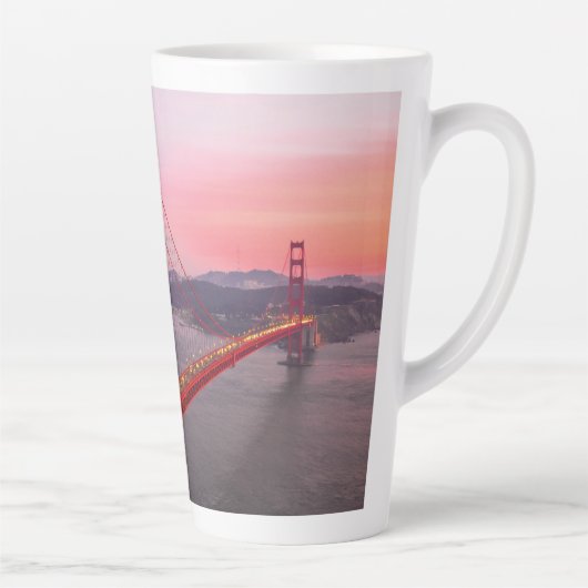 Golden gate bridge gooit kussen latte mok (Rechts)