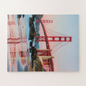 Golden gate bridge gooit kussen legpuzzel (Horizontaal)