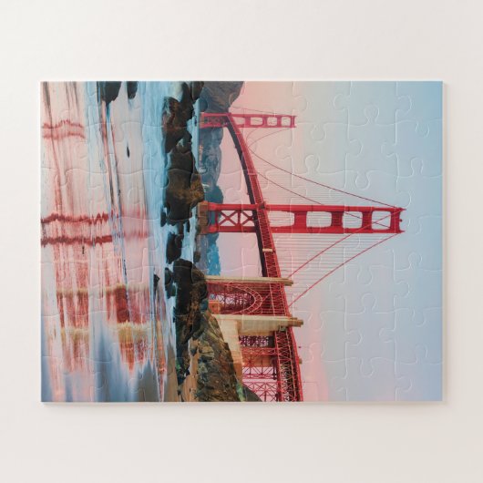 Golden gate bridge gooit kussen legpuzzel (Horizontaal)