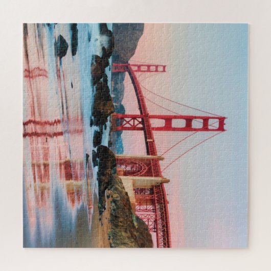 Golden gate bridge gooit kussen legpuzzel (Horizontaal)