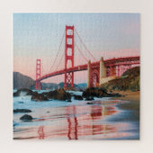 Golden gate bridge gooit kussen legpuzzel (Verticaal)
