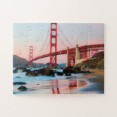 Golden gate bridge gooit kussen legpuzzel (Horizontaal)