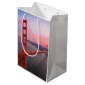 Golden gate bridge gooit kussen medium cadeauzakje (Achterkant Gekanteld)