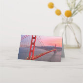 Golden gate bridge gooit kussen plaatskaartje (Achterkant)