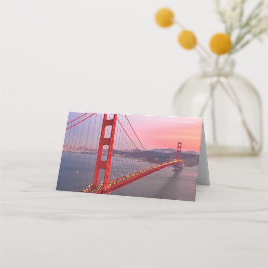 Golden gate bridge gooit kussen plaatskaartje (Voorkant)