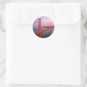 Golden gate bridge gooit kussen ronde sticker (Tas)