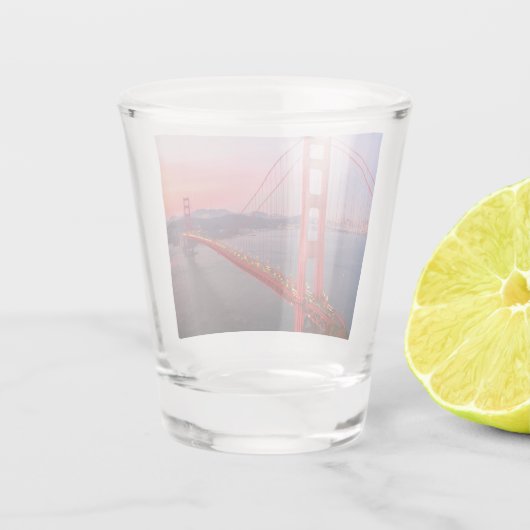 Golden gate bridge gooit kussen shot glas (Achterkant)