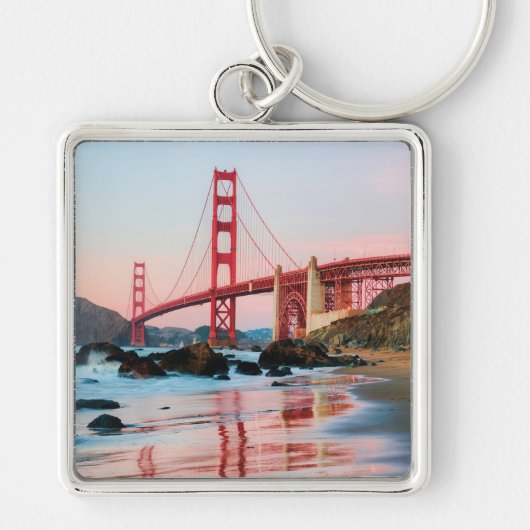 Golden gate bridge gooit kussen sleutelhanger (Voorkant)