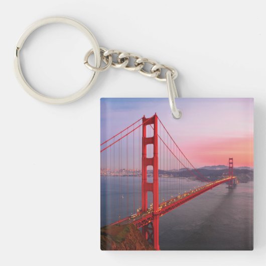 Golden gate bridge gooit kussen sleutelhanger (Voorkant)