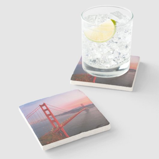 Golden gate bridge gooit kussen stenen onderzetter (Zijkant)