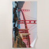 Golden gate bridge gooit kussen strandlaken (Voorkant)