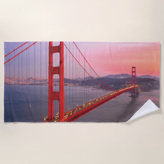 Golden gate bridge gooit kussen strandlaken (Voorkant)