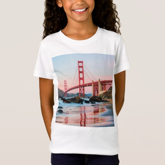 Golden gate bridge gooit kussen t-shirt (Voorkant)
