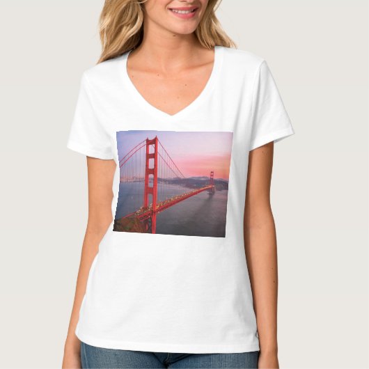 Golden gate bridge gooit kussen t-shirt (Voorkant)