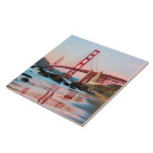 Golden gate bridge gooit kussen tegeltje (Zijkant)