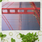 Golden gate bridge gooit kussen theedoek (Gevouwen)