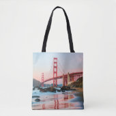 Golden gate bridge gooit kussen tote bag (Voorkant)