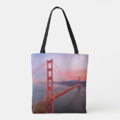 Golden gate bridge gooit kussen tote bag (Achterkant)