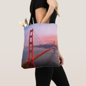 Golden gate bridge gooit kussen tote bag (Dichtbij)