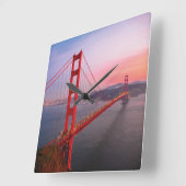 Golden gate bridge gooit kussen vierkante klok (Hoek)