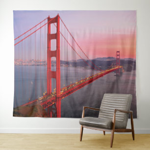 Golden gate bridge gooit kussen wandkleed