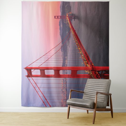 Golden gate bridge gooit kussen wandkleed (In situ)