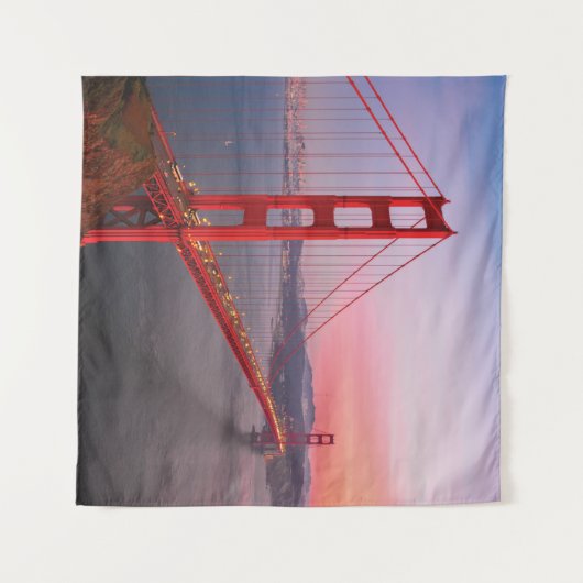 Golden gate bridge gooit kussen wandkleed (Voorkant (horizontaal))