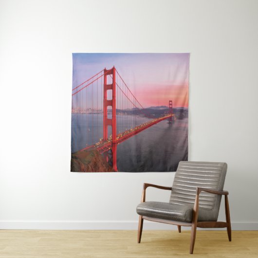 Golden gate bridge gooit kussen wandkleed (In situ)