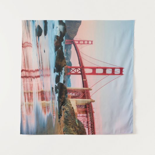 Golden gate bridge gooit kussen wandkleed (Voorkant (horizontaal))